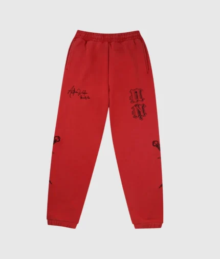 Unknown London Dagger Joggers Red 3.webp