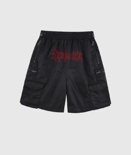 Unknown London Embroidered Nylon Shorts Black 2 1.webp