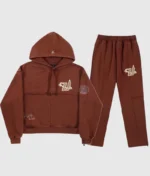 Unknown London Panelled Tracksuit Brown 3.webp