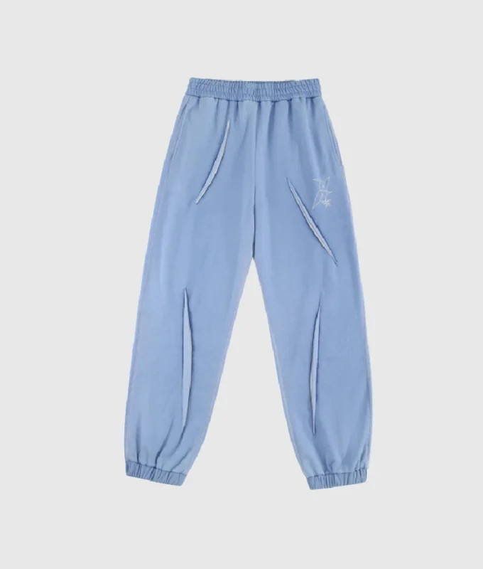 Unknown London Retro Logo Joggers Blue