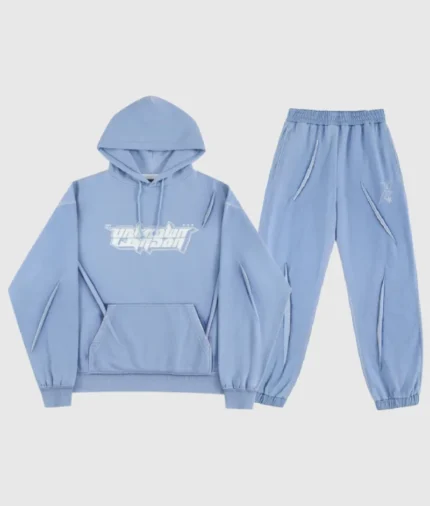 Unknown London Retro Logo Tracksuit Blue 1.webp