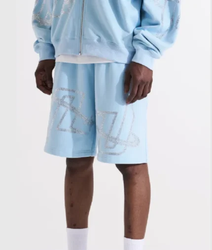 Unknown London Rhinestone Shorts Blue 1 700x823 1.webp