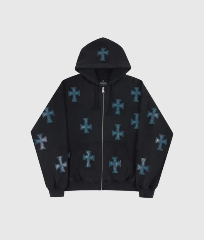 Unknown Stonewashed Rhinestone Hoodie Black 4.webp