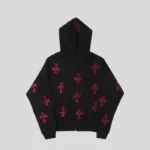 Unknown Black x Red Rhinestone Cross Zip Hoodie 1 150x171 2.webp