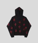 Unknown Black x Red Rhinestone Cross Zip Hoodie 1 150x171 2.webp