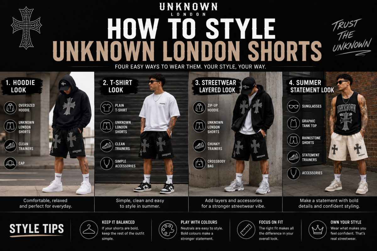 Unknown London Shorts: Styles, Fit & How to Wear Them 3 Unknown London Shorts:
