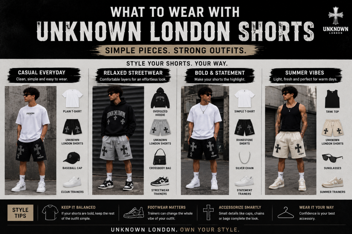 Unknown London Shorts: Styles, Fit & How to Wear Them 4 Unknown London Shorts: