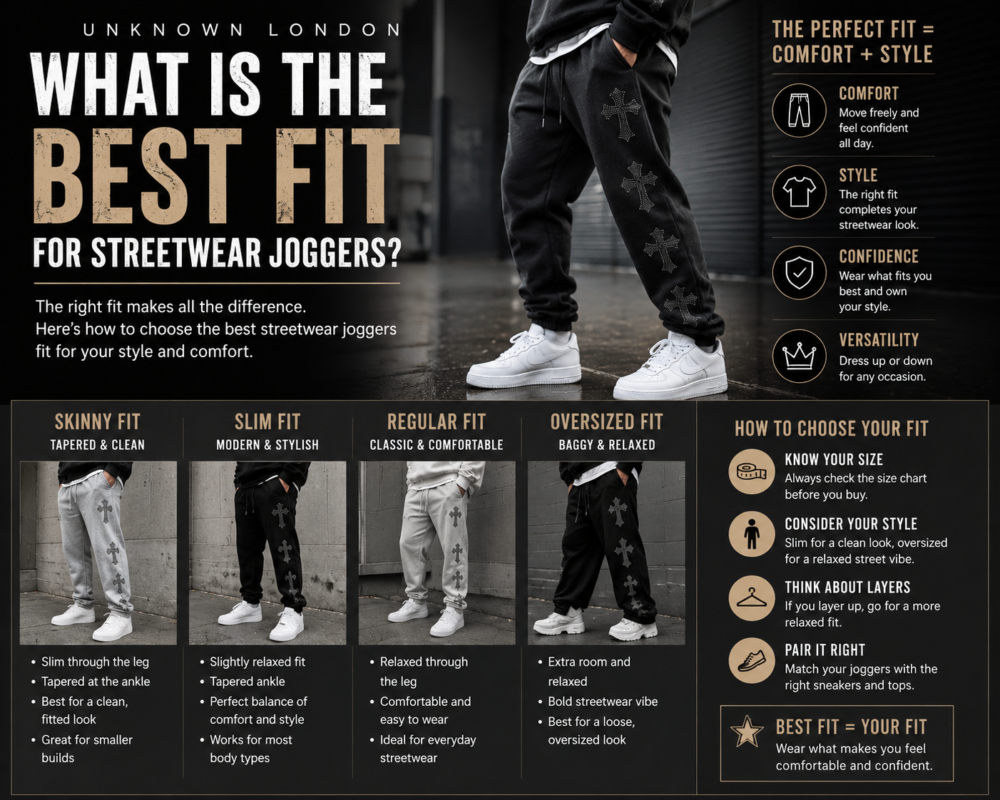 Unknown London Joggers: The Complete Guide to Styles, Fit & How to Style Them 3 Unknown London Joggers: The Complete Guide to Styles, Fit & How to Style Them
