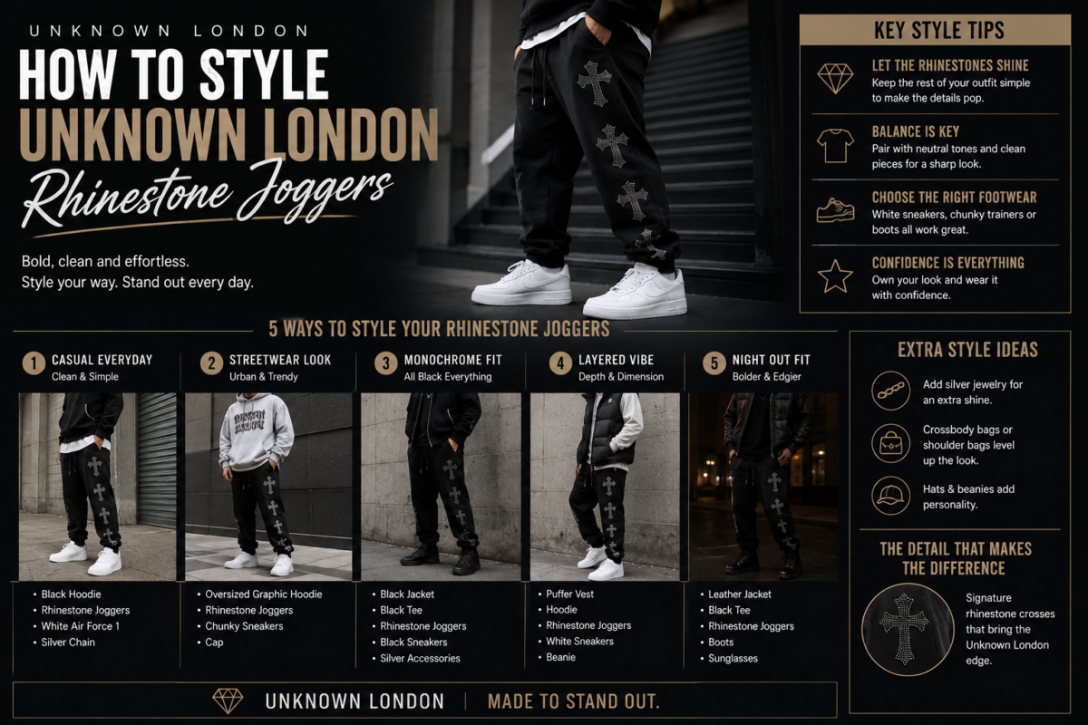 Unknown London Joggers: The Complete Guide to Styles, Fit & How to Style Them 4 Unknown London Joggers: The Complete Guide to Styles, Fit & How to Style Them
