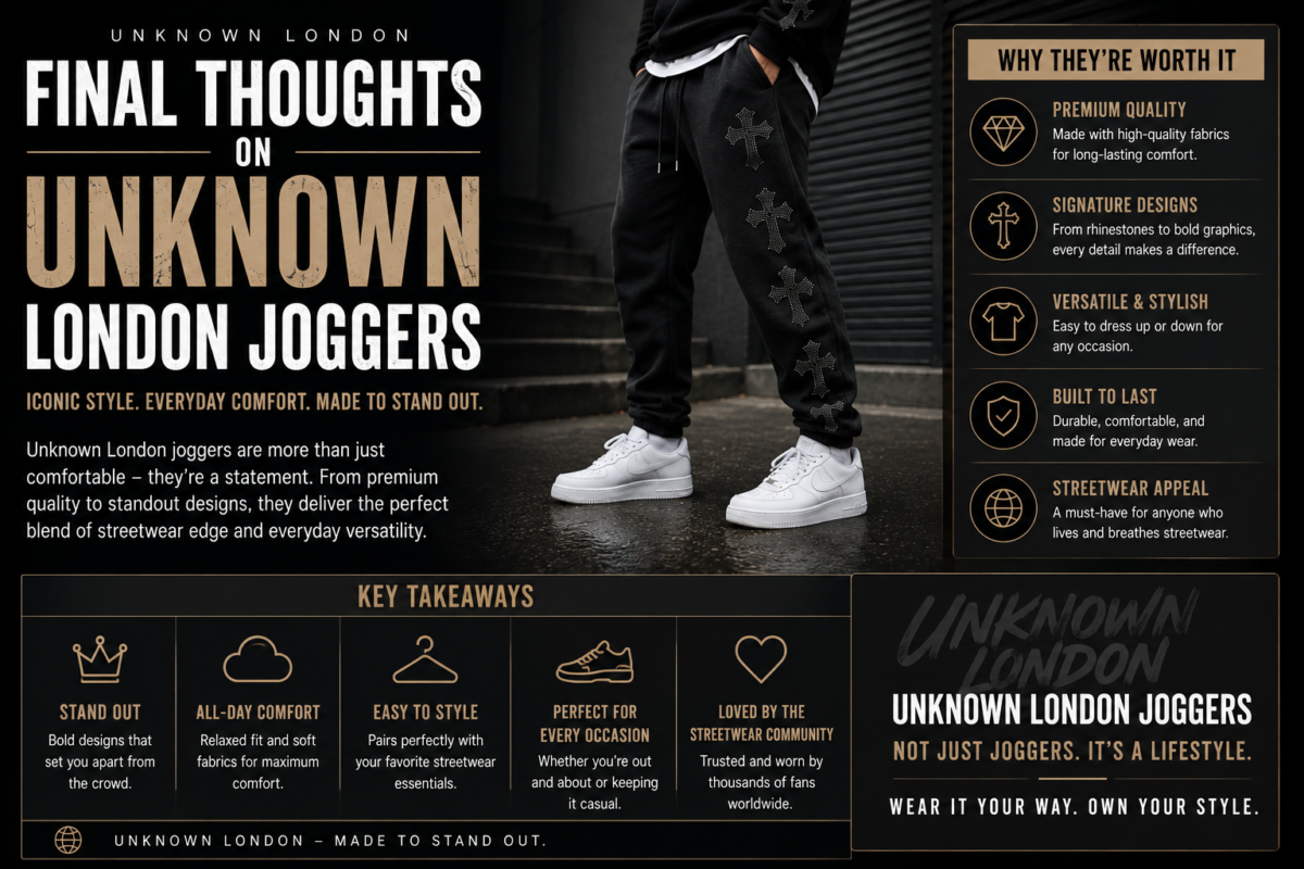 Unknown London Joggers: The Complete Guide to Styles, Fit & How to Style Them 6 Unknown London Joggers: The Complete Guide to Styles, Fit & How to Style Them