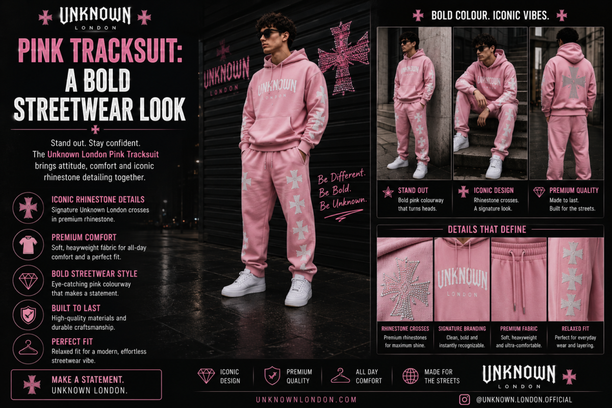 Unknown London Tracksuit Styles: Pink, White, Rhinestone & More 2 ChatGPT Image Aug 20, 2026, 03 09 22 AM