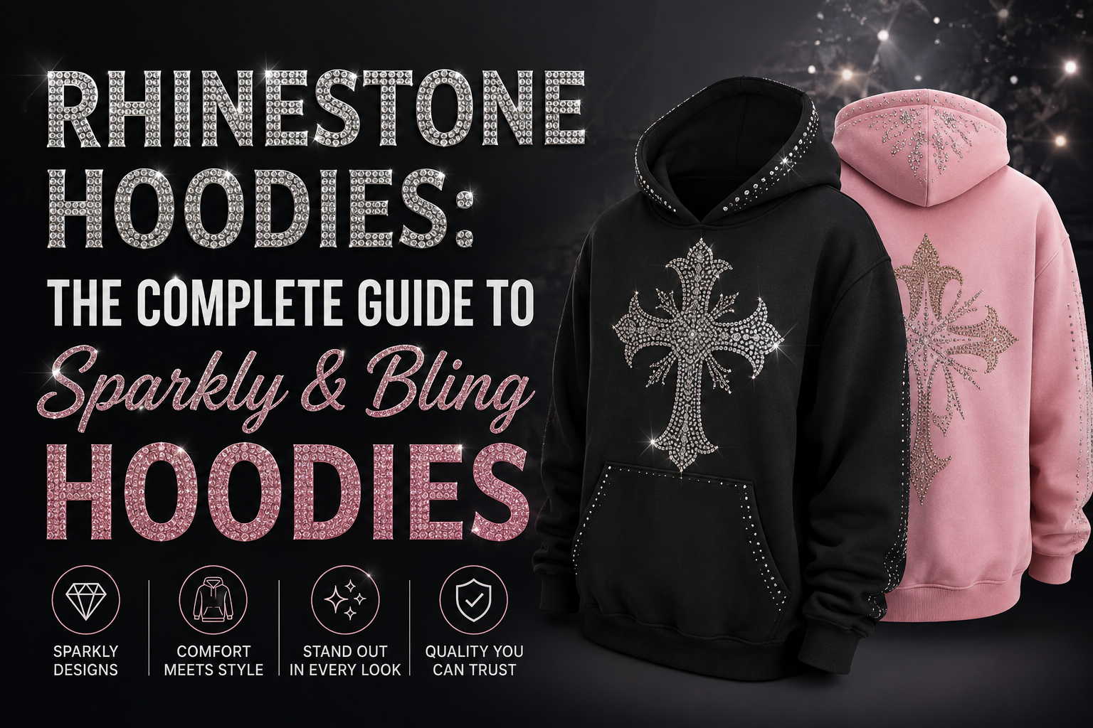 rhinestone hoodies