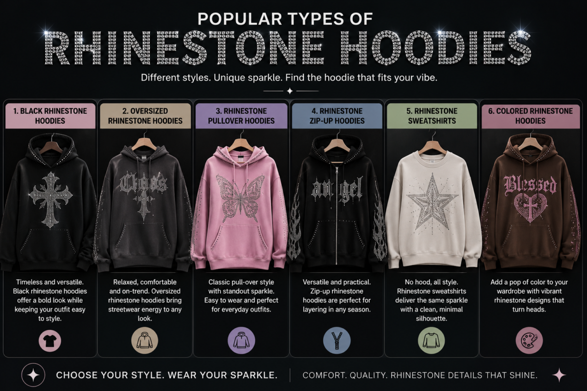 Rhinestone Hoodies