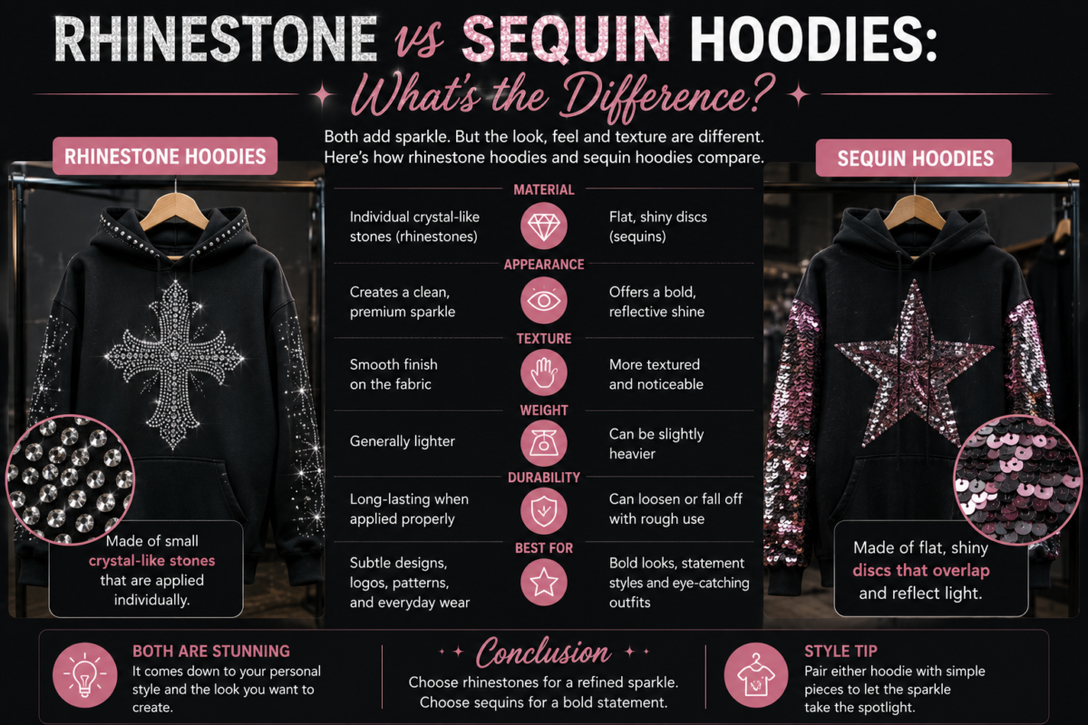 Rhinestone Hoodies